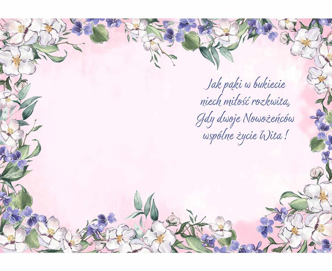 Greeting card A5 Wedding