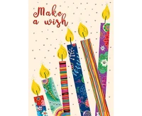 Greeting card B6 Candles