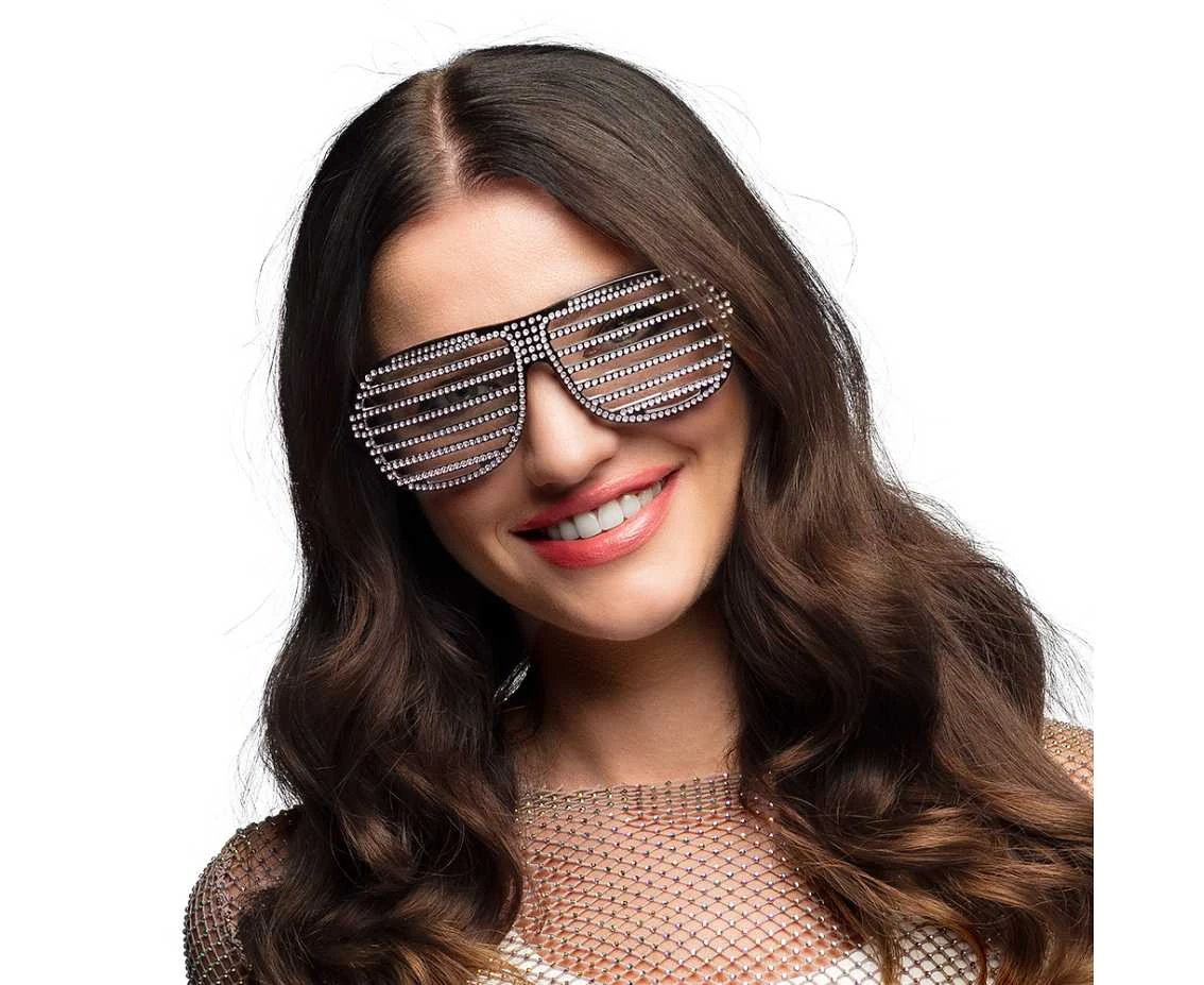 Party glasses Spectacular black