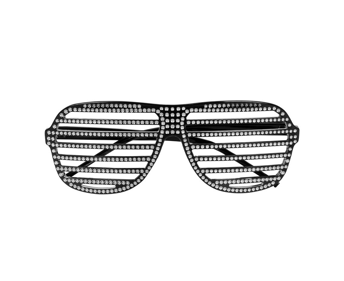 Party glasses Spectacular black