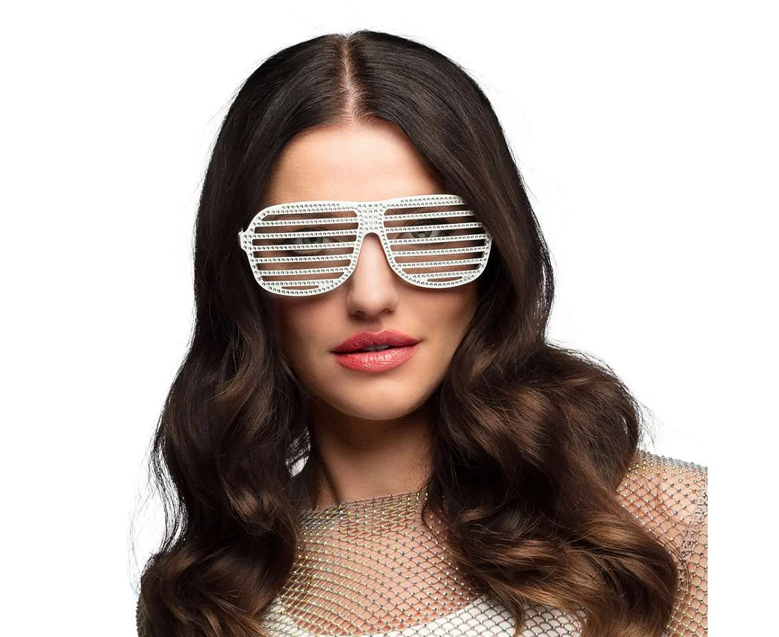 Party glasses Spectacular, white