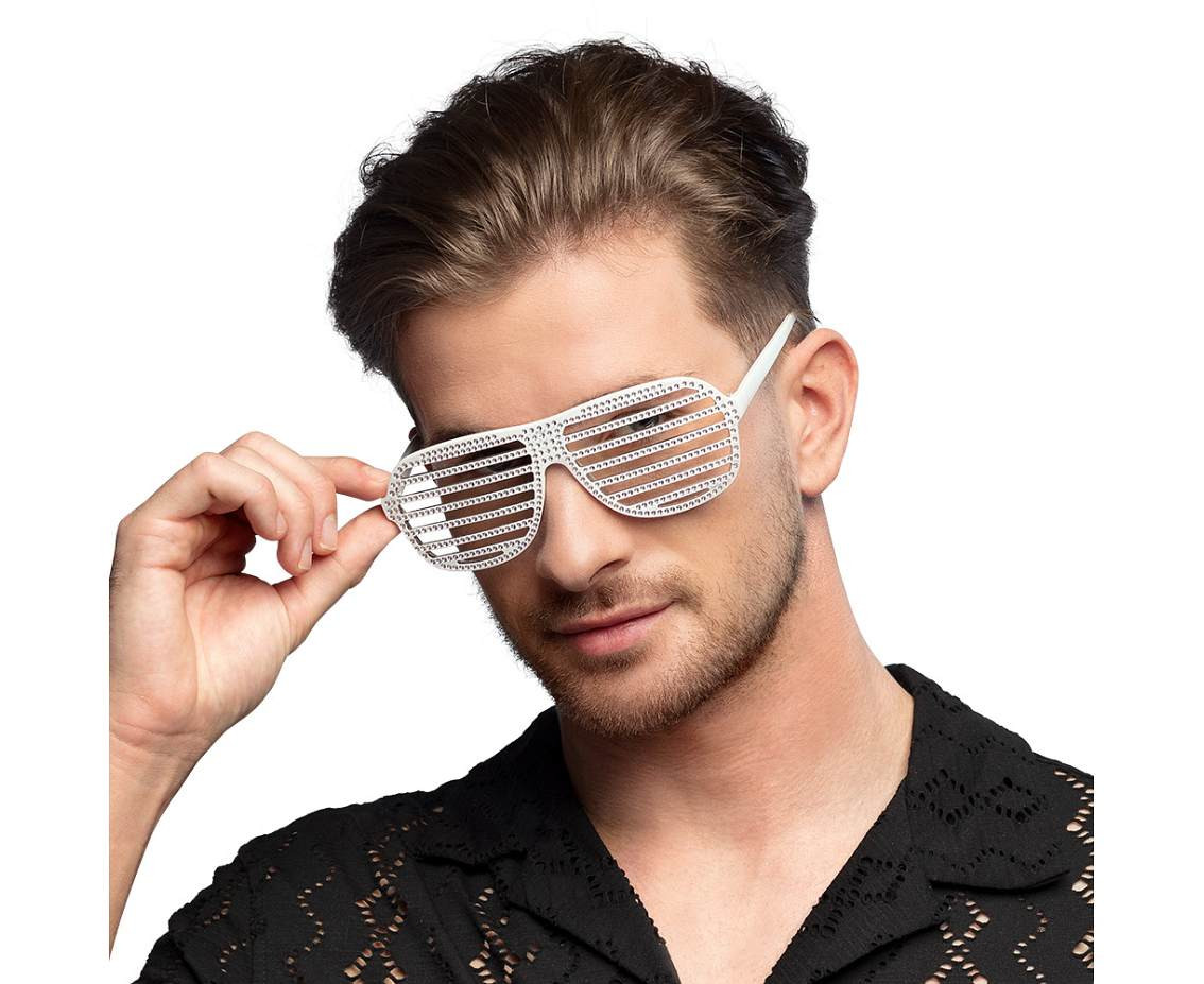 Party glasses Spectacular, white