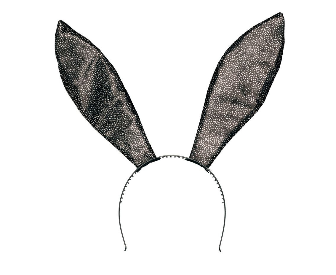 Set Sparkling Bunny black (diadem, bow tie and tail)