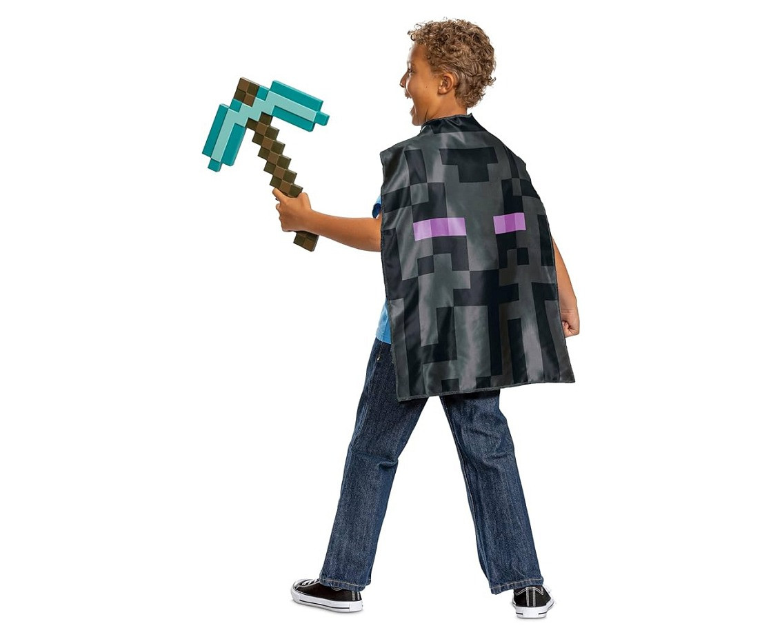 Minecraft set (license), ( pickaxe, cape), one size