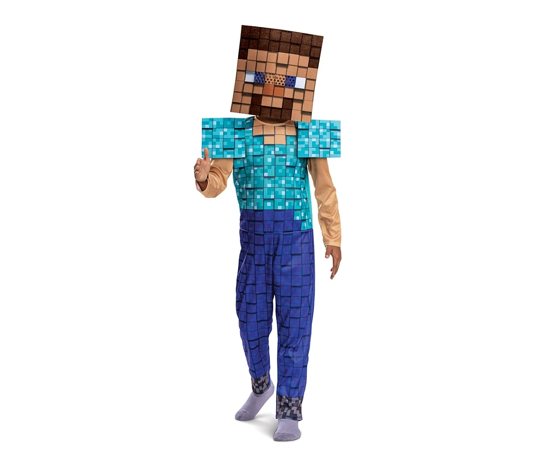 Costume Steve Plus - Minecraft (license), size. M (7-8 year)