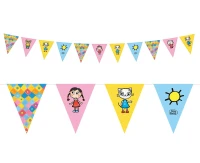 Kitty Kitten paper banner (license), 2.5 m, 11 flags