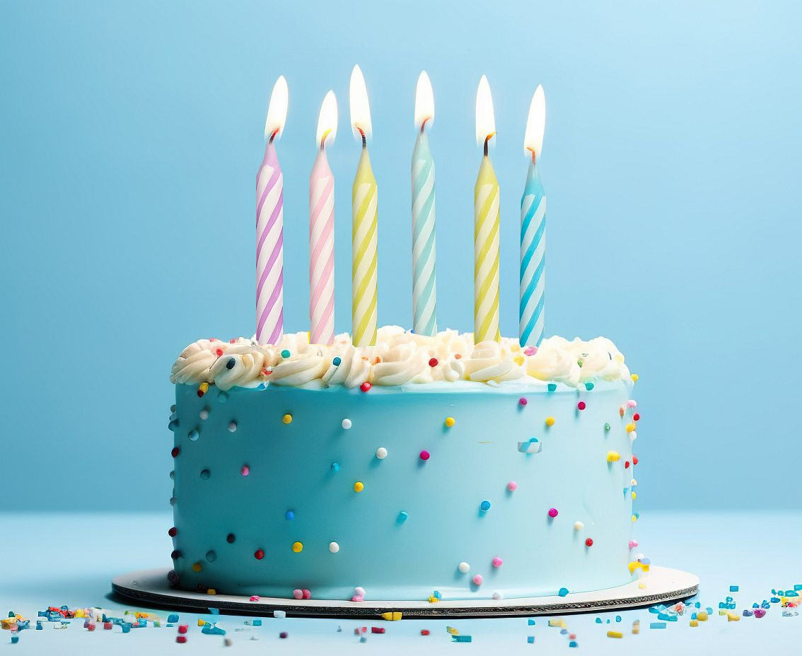 Birthday candles, macaron colours, 6 cm, 24/24 pcs