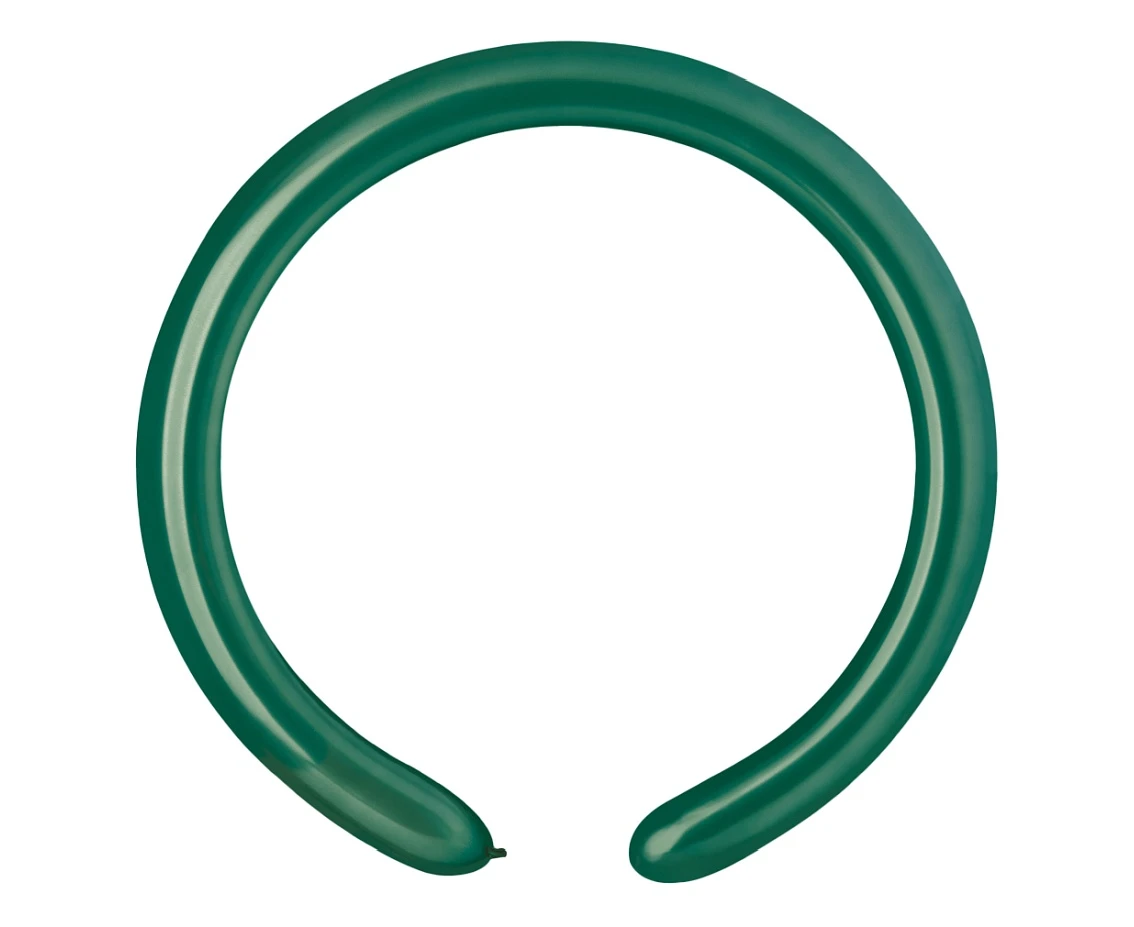 Balloons Gemar, modelling balloon, emerald green, 100pcs