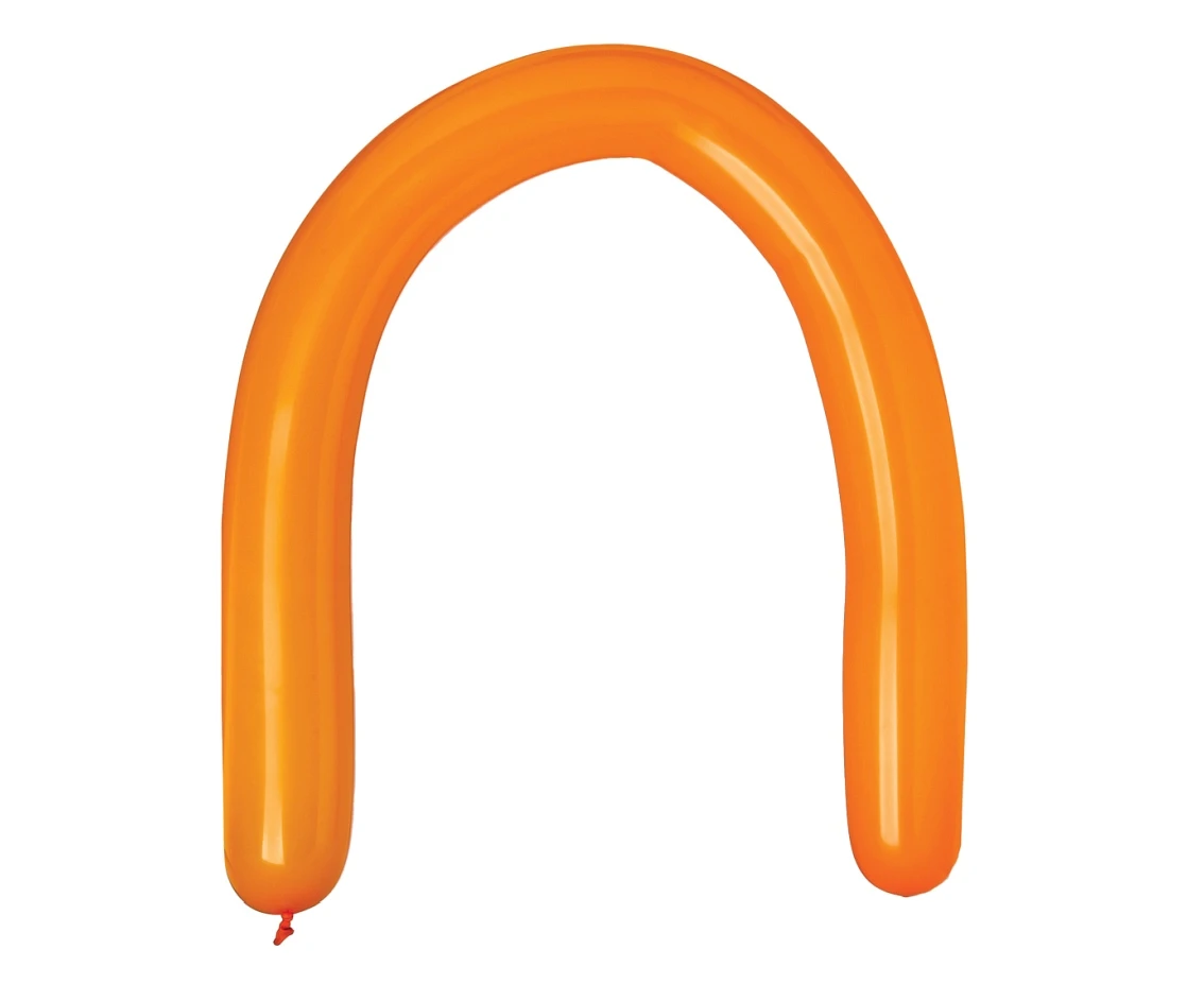Balloons Gemar, modelling balloon, type 350, orange, 100pcs EOL