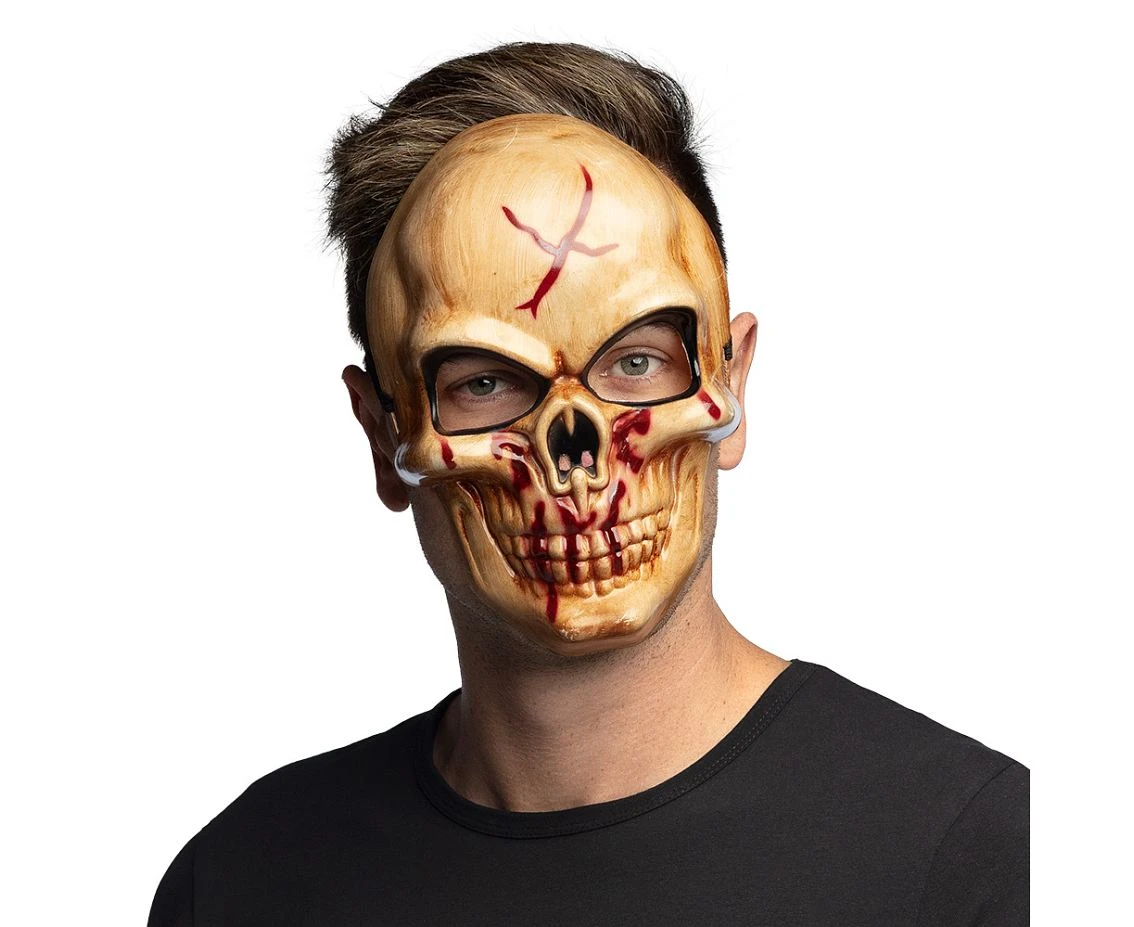 Face mask bloody skull