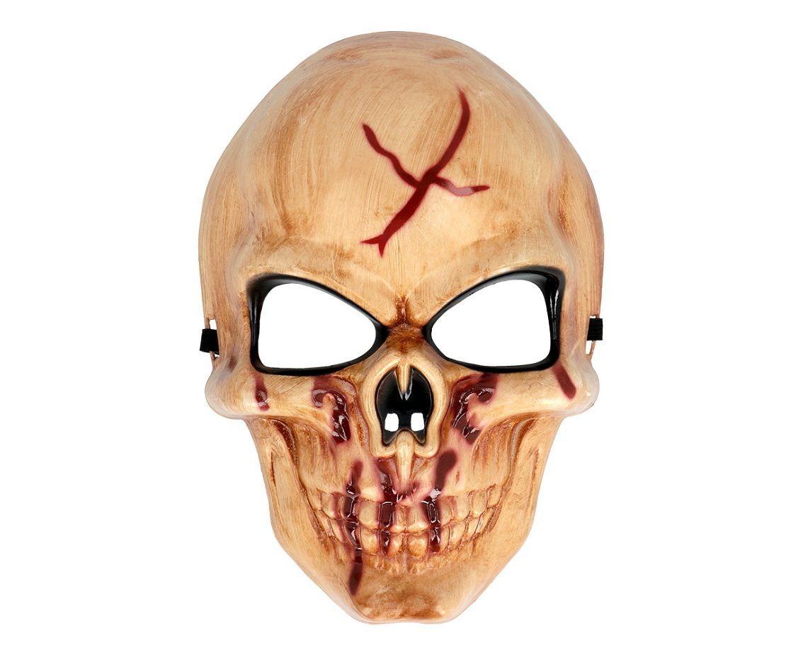 Face mask bloody skull