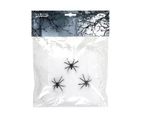 Cobweb white with 3 spiders, 20 gram