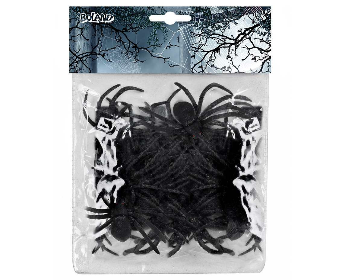 spiders ( 5 x 6 cm) 12 pcs