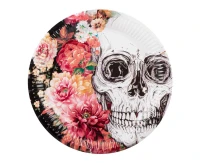 Paper plates Day of the dead 23 cm, 10 pcs