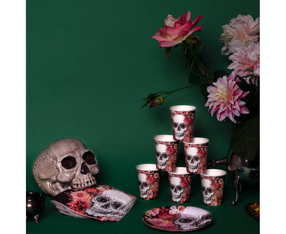 Paper cups Day of the dead 250 ml, 10 pcs