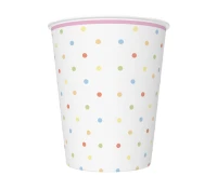 POLMAK Paper cups Sweet Unicorn with Pastel Dots, 250 ml, 8 pcs