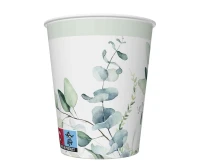 POLMAK Paper cups Eucalyptus Twigs, 250 ml, 8 pcs