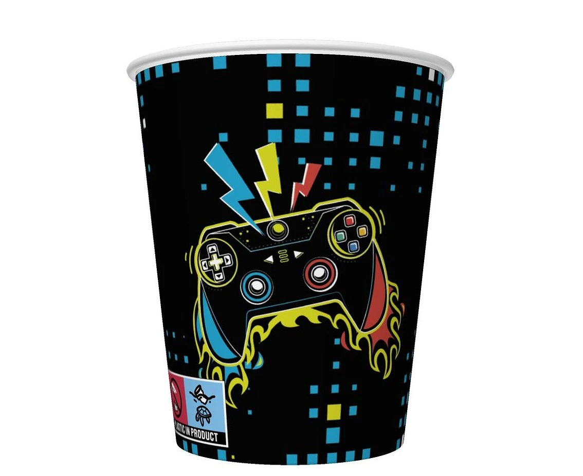 POLMAK Paper cups Play Joystick Pad, 250 ml, 8 pcs