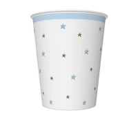 POLMAK Paper cups Baby Shower Blue, 250 ml, 8 pcs