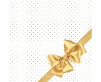 POLMAK Paper napkins Golden Bow Elegance, 33x33 cm, 20 pcs