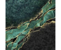 POLMAK Paper napkins Malachite Marble, 33x33 cm, 20 pcs