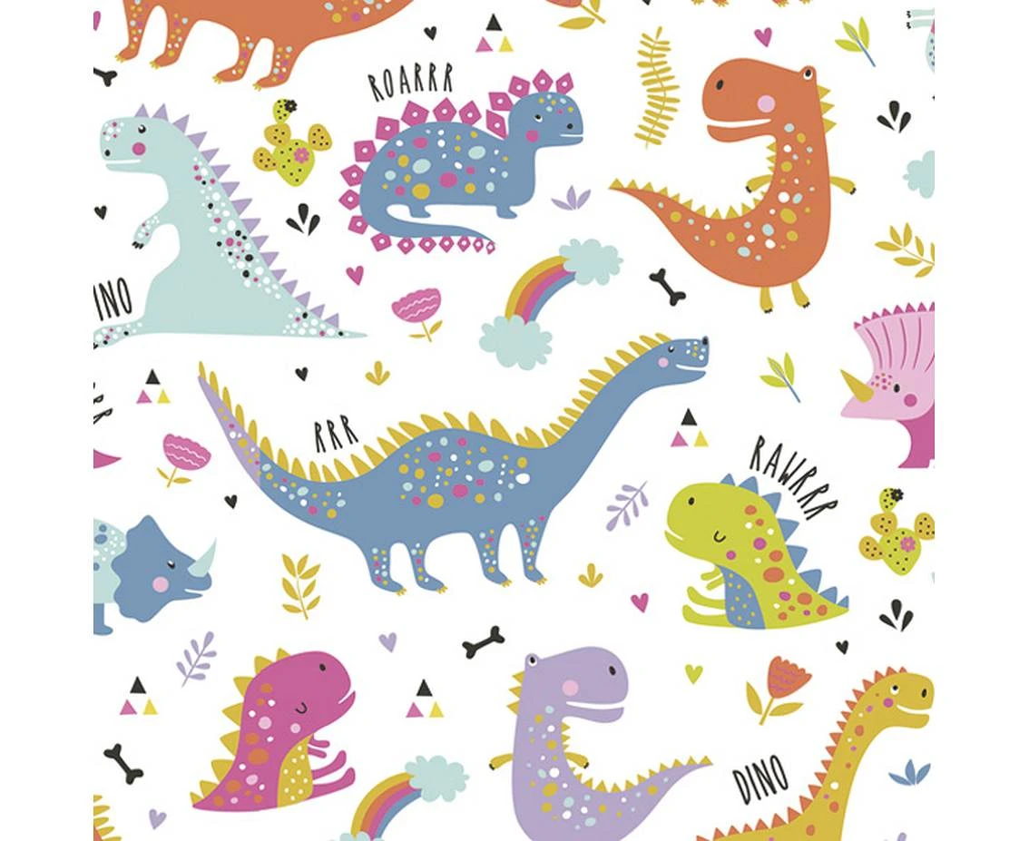 POLMAK Paper napkins Funny dinosaurs, 33x33 cm, 20 pcs