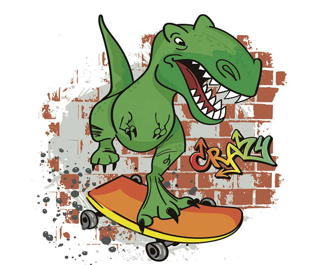 POLMAK Paper napkins Crazy Dino, 33x33 cm, 20 pcs