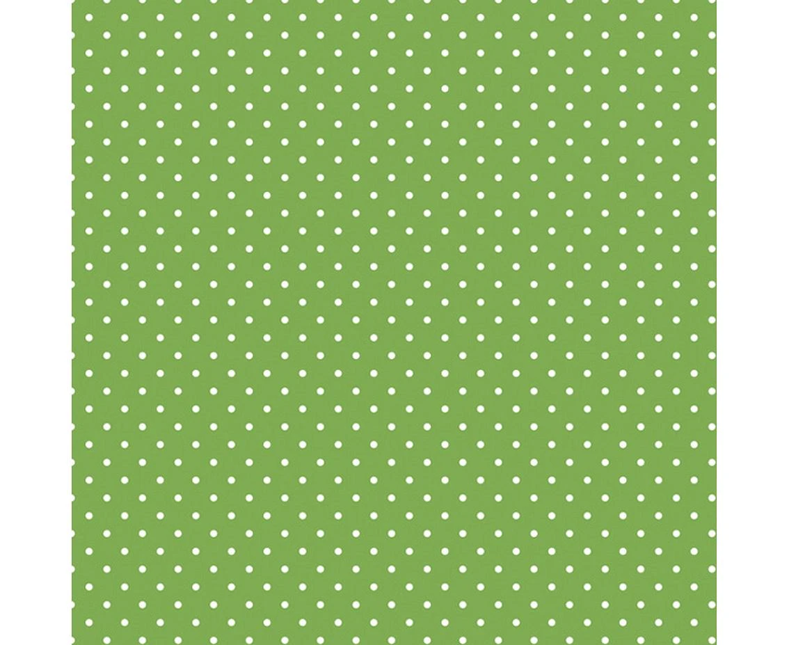 POLMAK Paper napkins White dots on green, 33x33 cm, 20 pcs