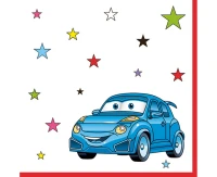 POLMAK Paper napkins Cartoon Cars, 33x33 cm,  20 pcs