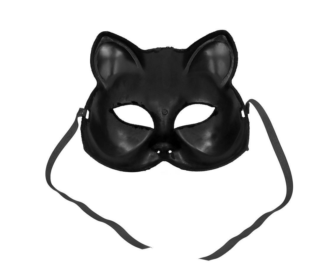 Half mask black cat