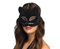 Half mask black cat