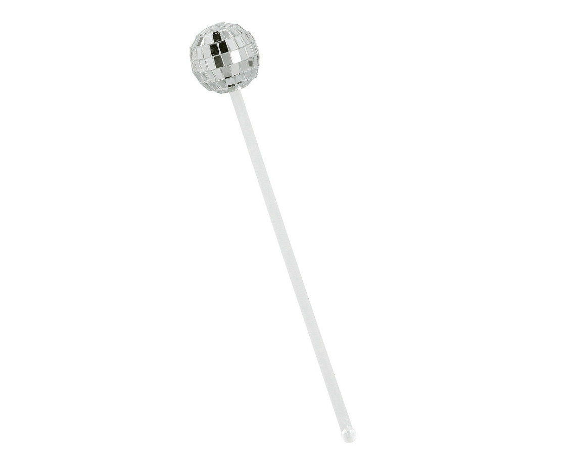 Swizzle  stick disco ball 20 cm, 6 pcs
