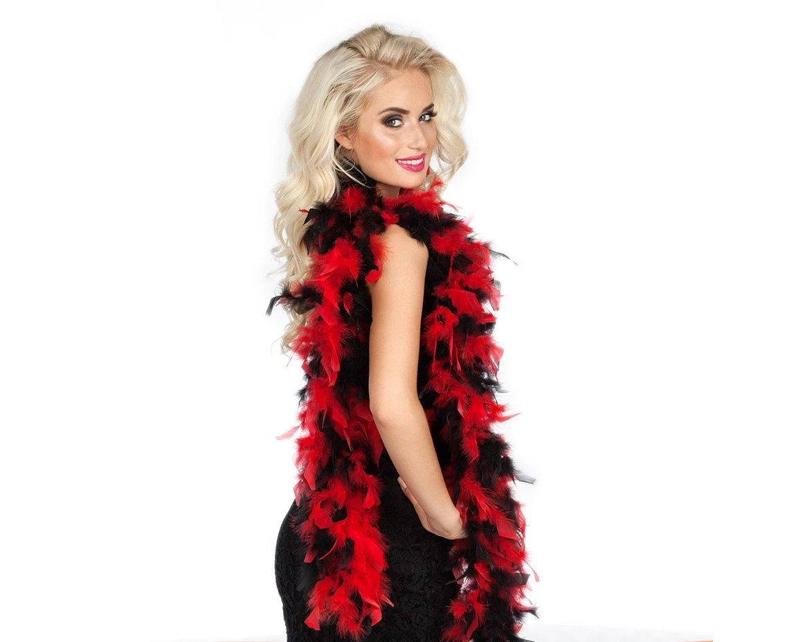Boa red and black 50 g, 180 cm