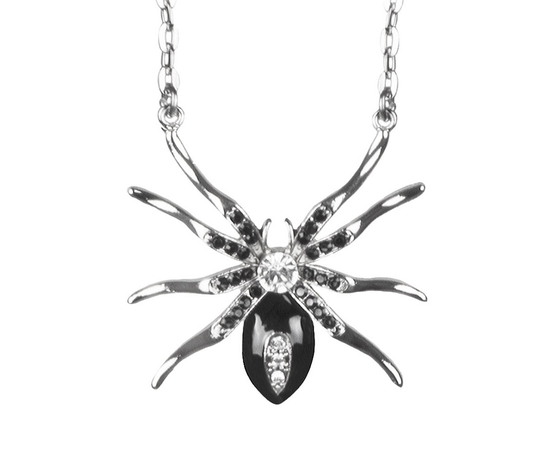 Necklace black widow
