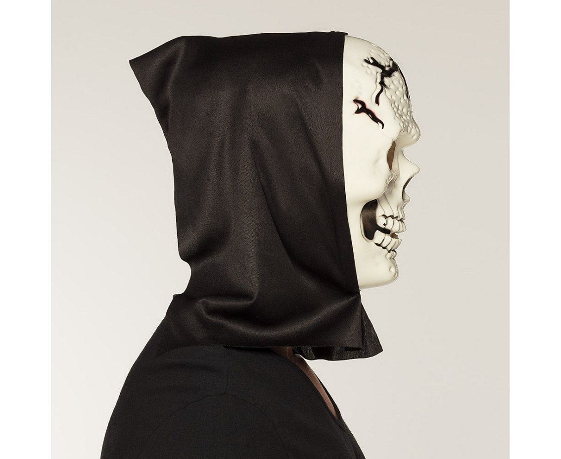 Mask skull with hood