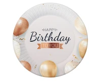 Paper plates Happy Birthday, 18 cm, 6 pcs.
