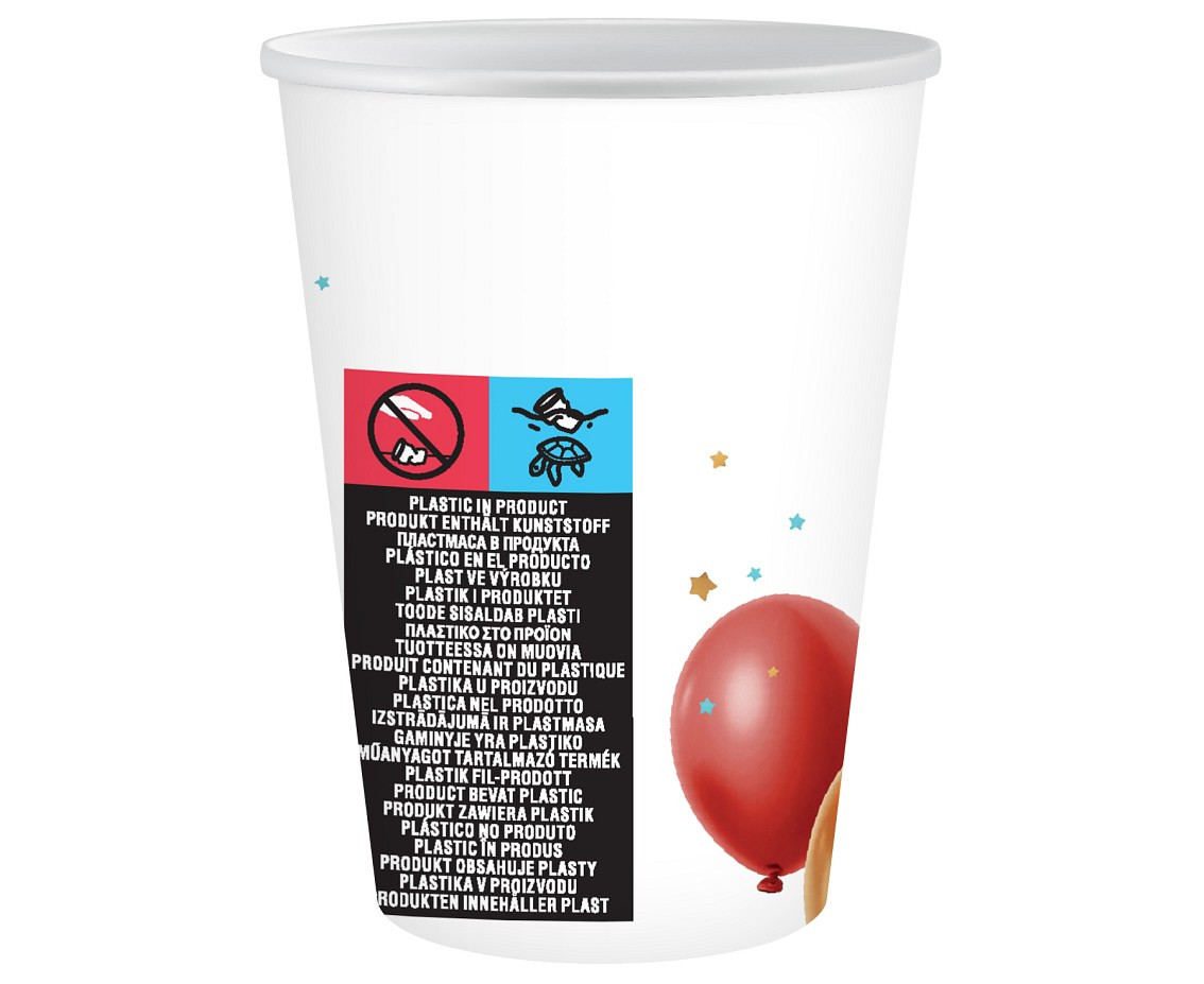 Paper cups Party, 250 ml, 6 pcs.