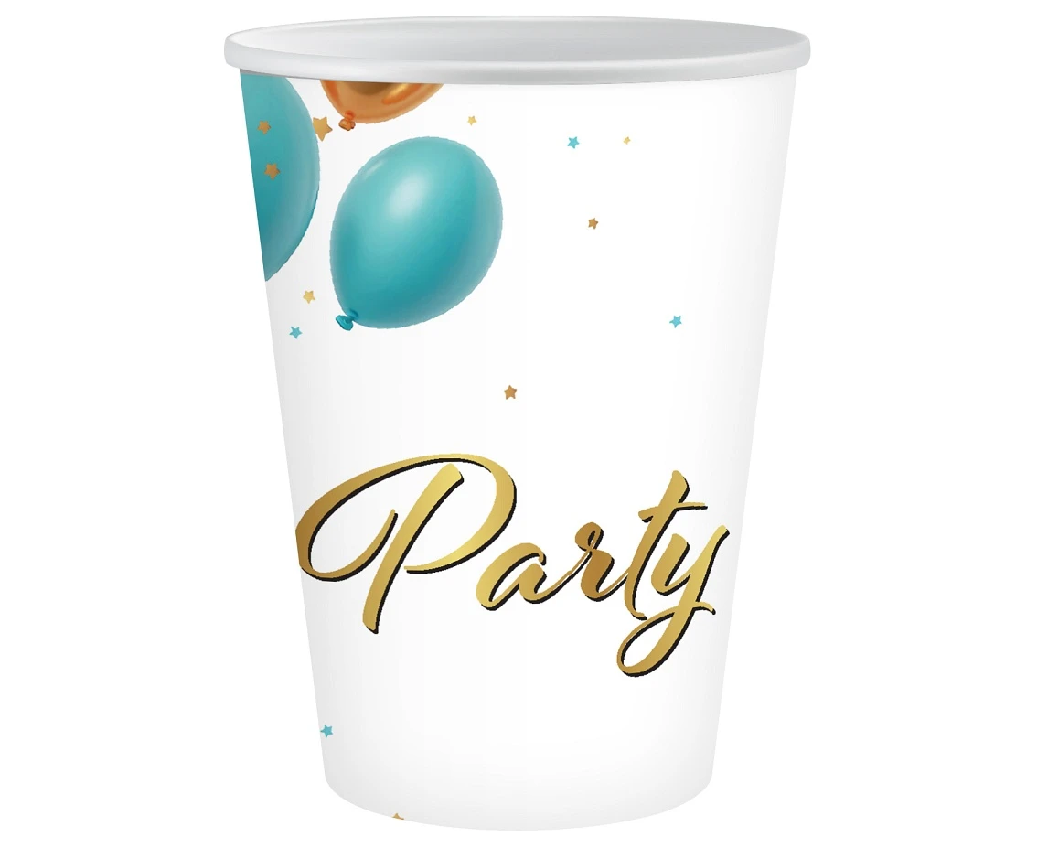Paper cups Party, 250 ml, 6 pcs.