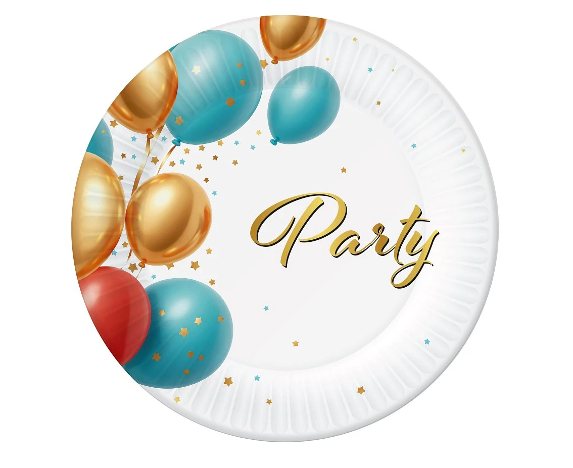 Paper plates Party, 18 cm, 6 pcs.