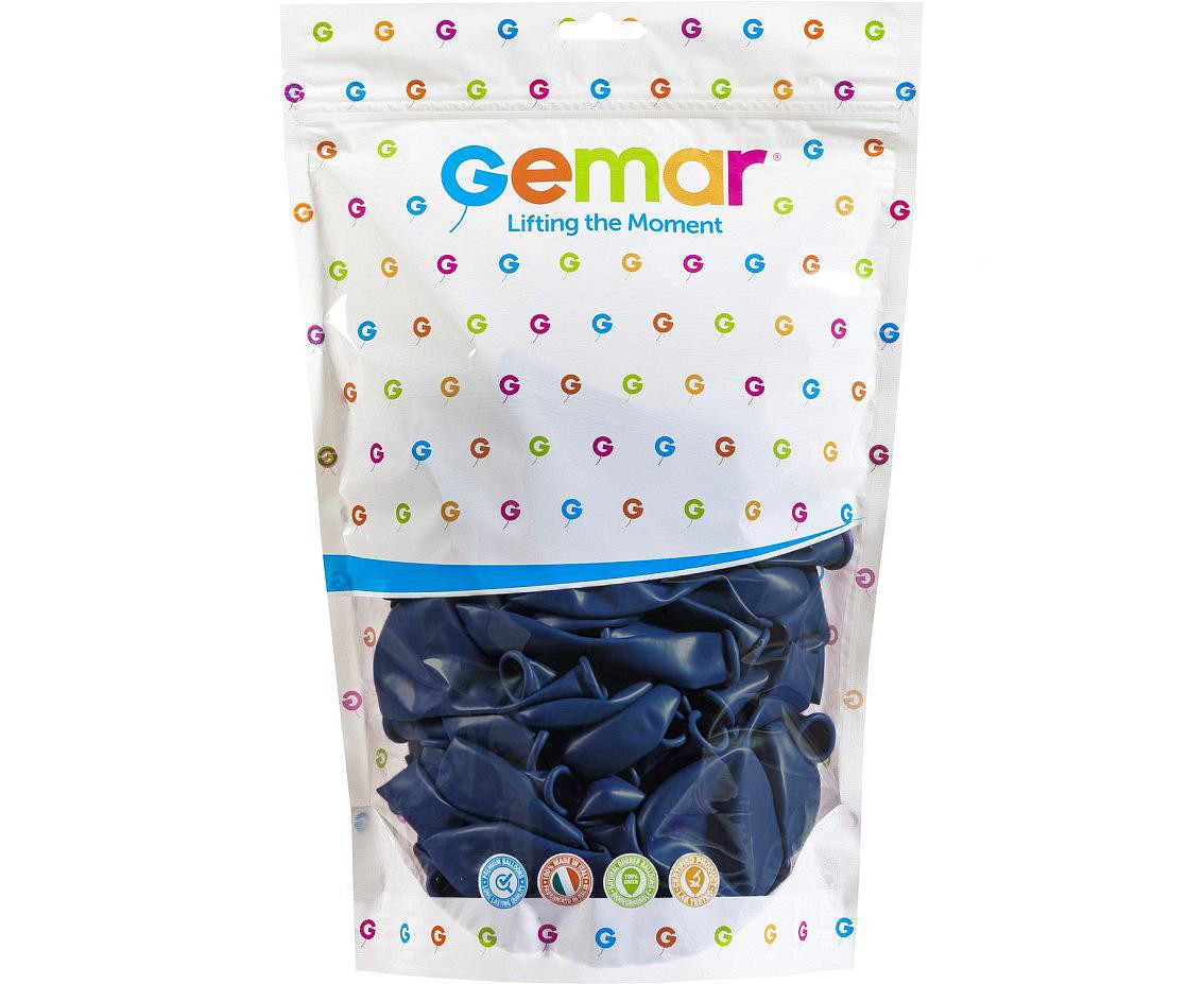 Balloons Gemar 10", pastel navy, 100pcs