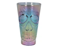 Plastic iridescent cup skull