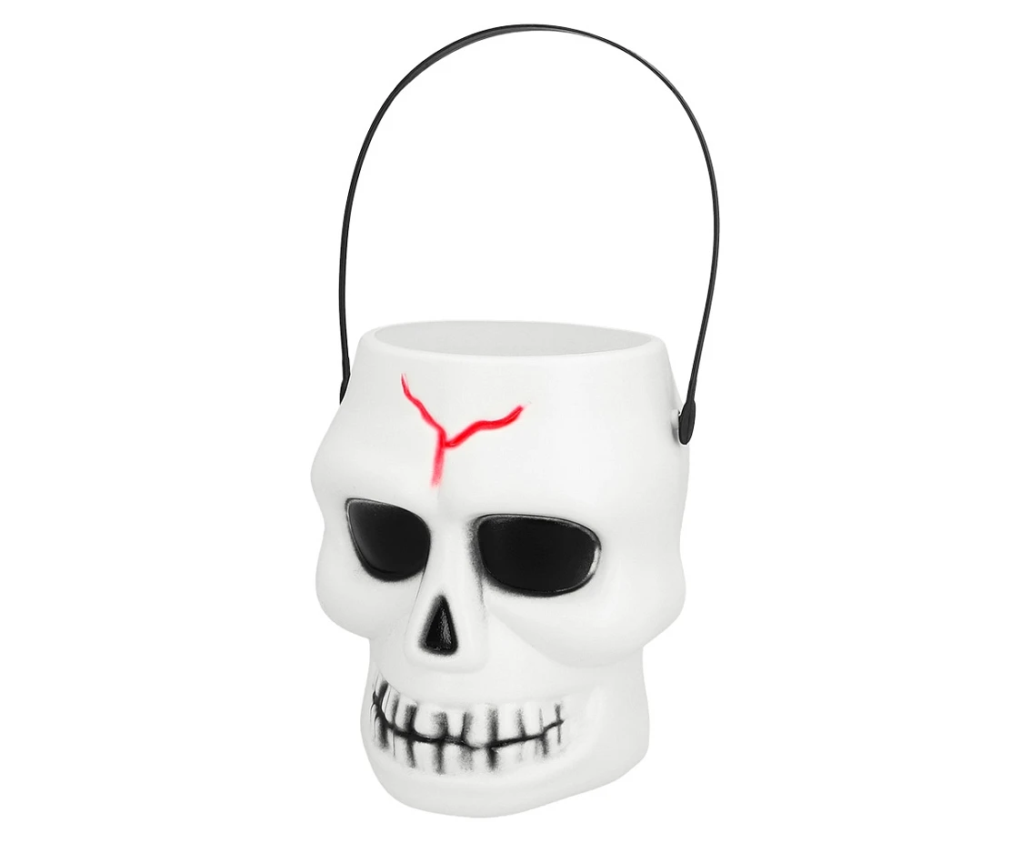 White bucket skull