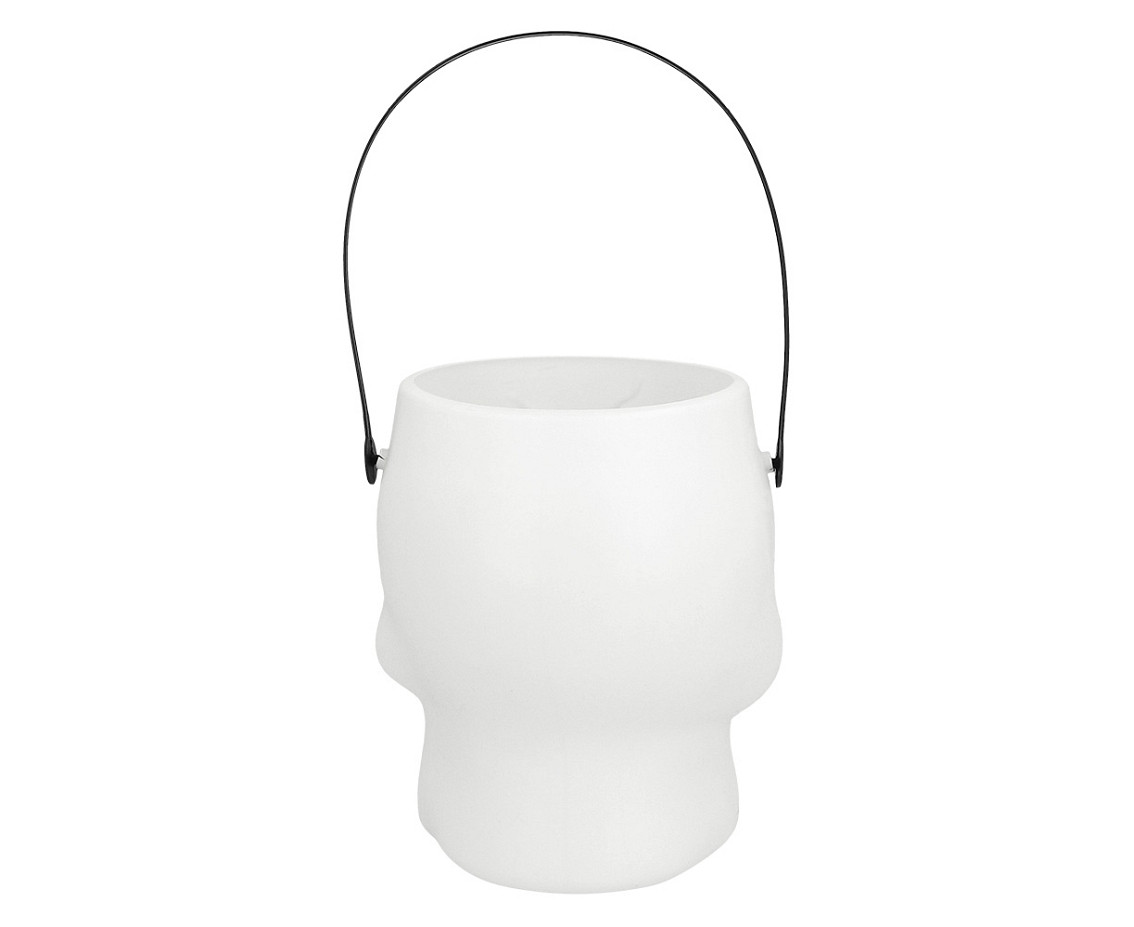 White bucket skull