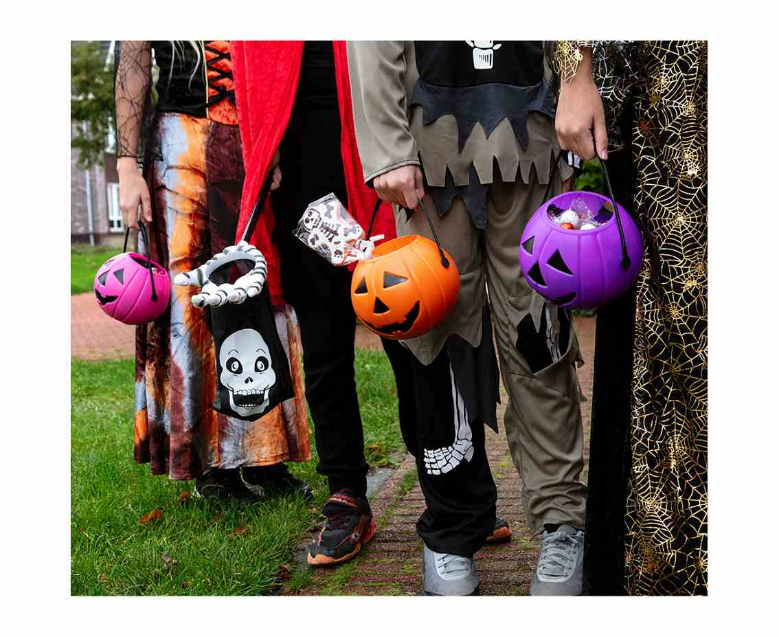 bag with handle Trick or Treat - Skull