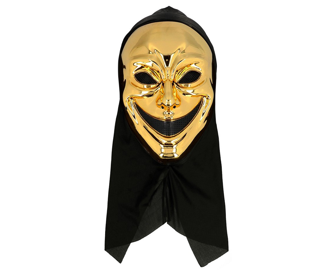 Gold mask with hood- Murder