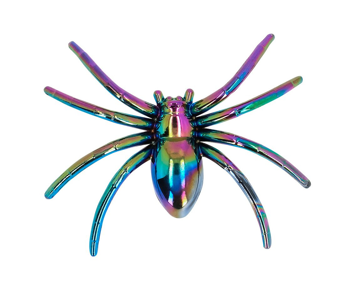 Iridescent spider, 6 pcs