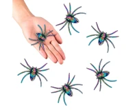 Iridescent spider, 6 pcs