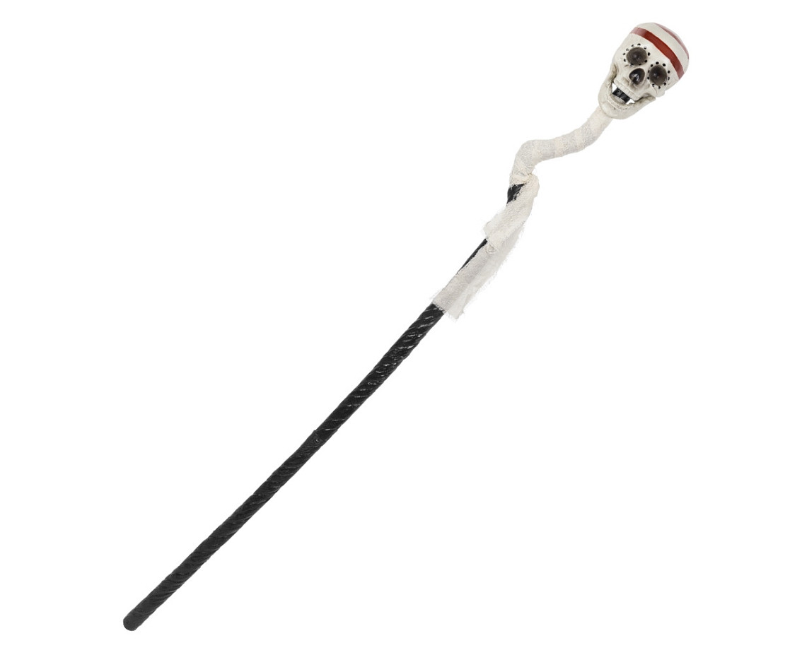 Walking stick with skull, 160 cm