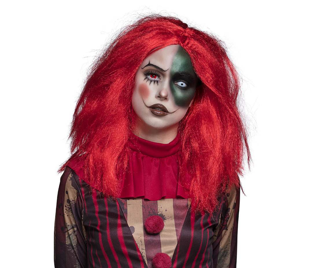 wig red Mrs Clown