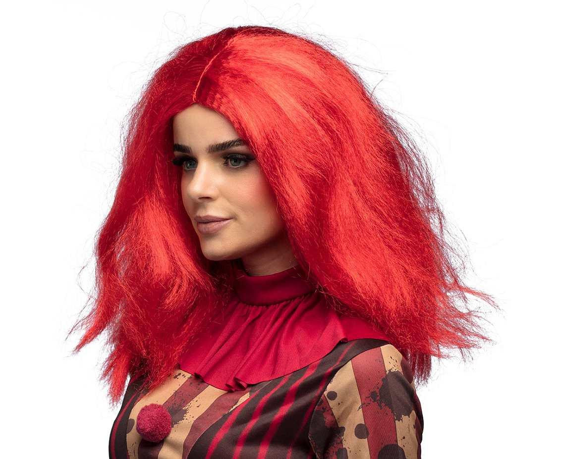 wig red Mrs Clown